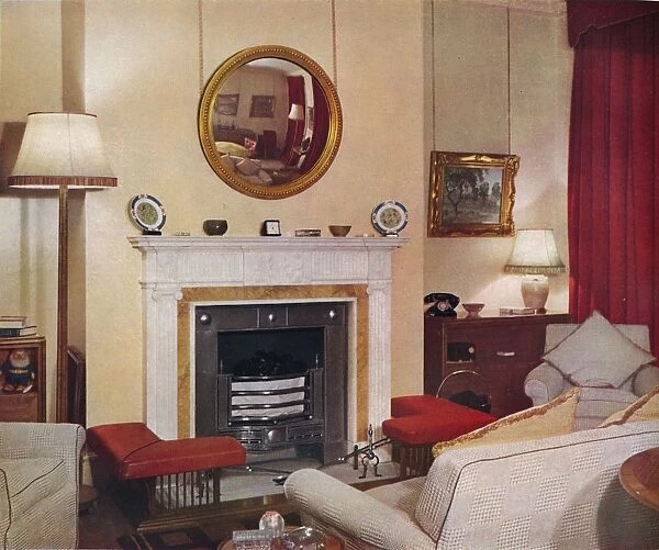 Living-room in a flat in St. Jamess Street, S. W. 1, c1939