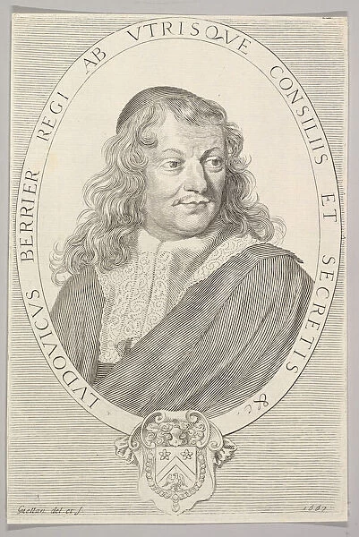 Louis Berryer, 1667. Creator: Claude Mellan