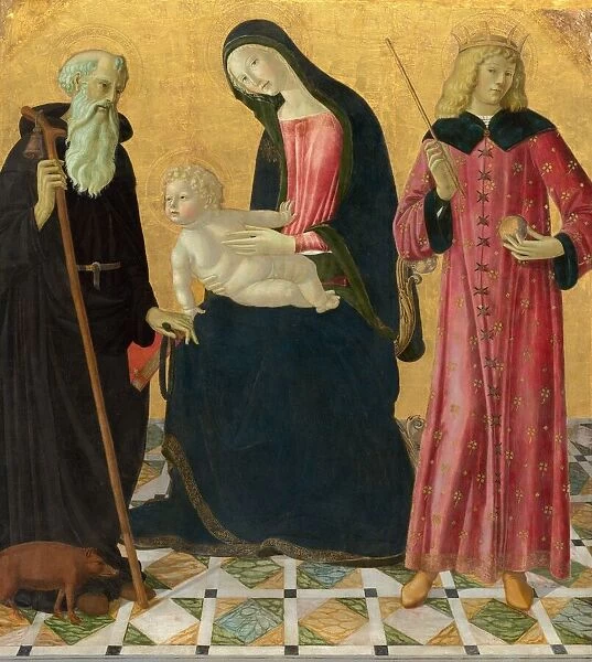 Madonna and Child with Saint Anthony Abbot and Saint Sigismund, c. 1490  /  1495