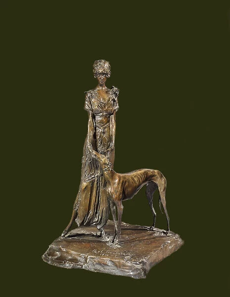 Marchesa Luisa Casati with Greyhound, 1914