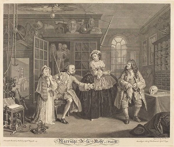 Marriage a la Mode: pl. 3, 1745. Creator: Bernard Baron