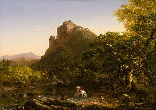 The Mountain Ford, 1846. Creator: Thomas Cole