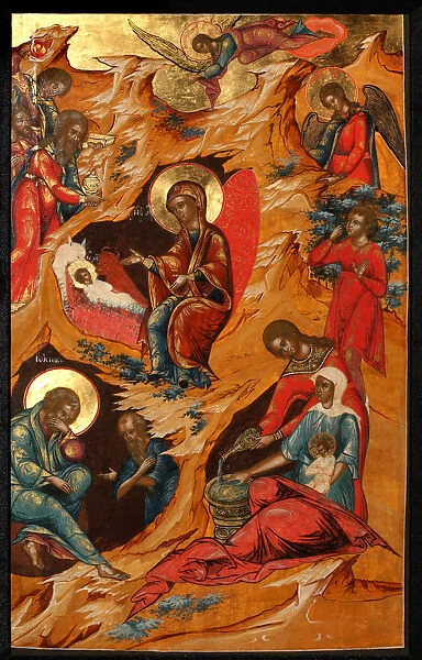 The Nativity of Christ, 18th century. Artist: Russian icon