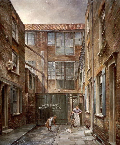 Newnhams Place, Bishopsgate, 1890-1891. Artist: Walter Riddle