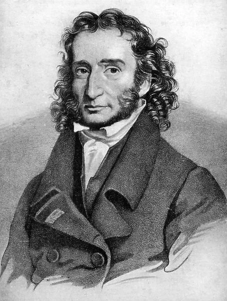 Niccolo Paganini, Italian violinist, 19th century