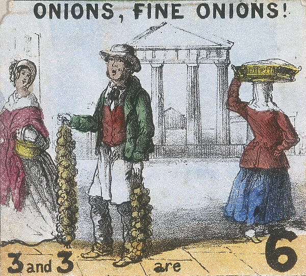 Onions, Fine Onions!, Cries of London, c1840. Artist: TH Jones