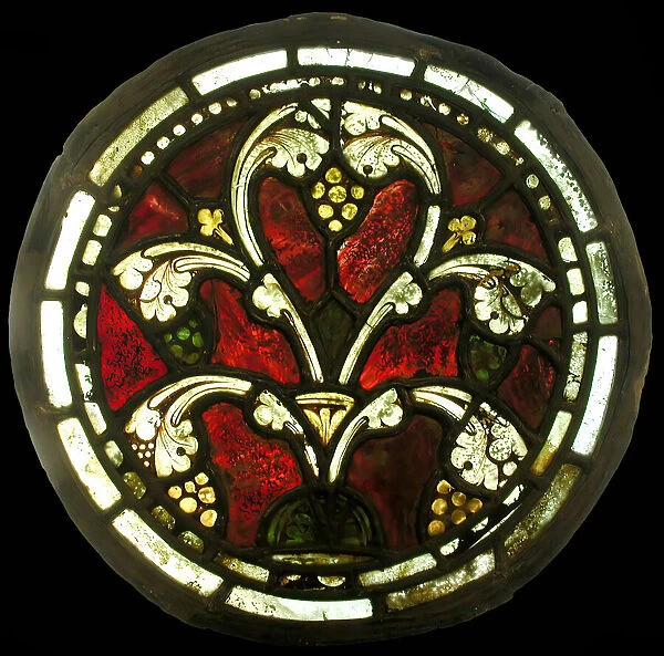 Ornamental Roundel, British, 1260-70. Creator: Unknown