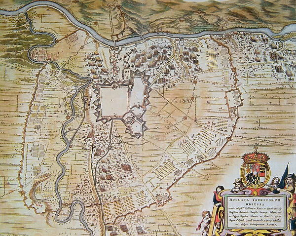 Plan of the citadel of Turin during the siege of 1640