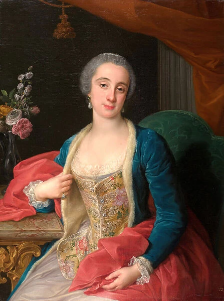 Portrait of Duchess Sforza Cesarini (d. 1765), 1768. Creator: Pompeo Batoni