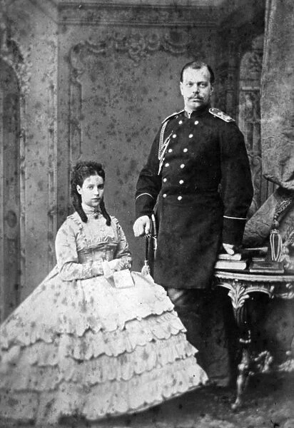 Princess Dagmar of Denmark and Grand Duke Alexander Alexandrovich of Russia, 1866