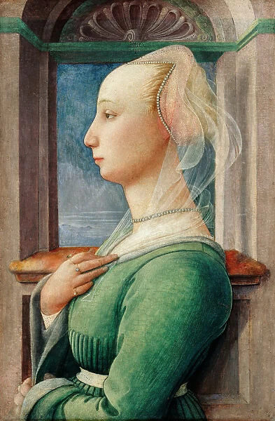 Profile Portrait of a Young Woman, ca 1445. Artist: Lippi, Fra Filippo (1406-1469)
