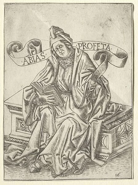 The Prophets: Obadiah, c. 1470-1475. Creator: Baccio Baldini (Italian, c. 1436-1487)