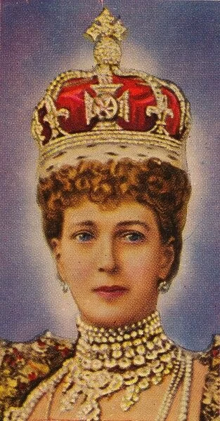 Queen Alexandra, consort of King Edward VII, at her coronation, 1902 (1935)