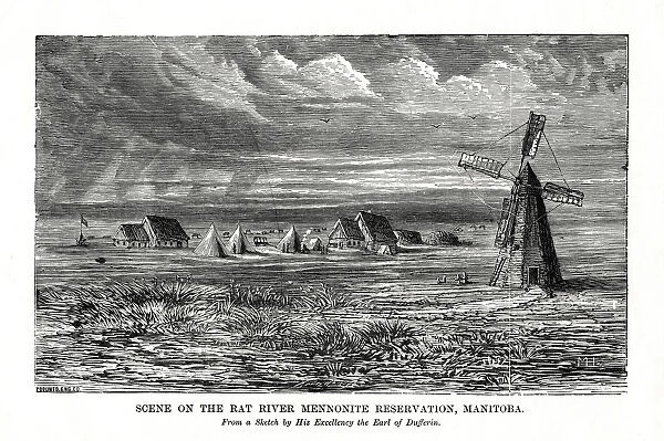 The Rat River Mennonite resevation, Manitoba, Canada, late 19th century