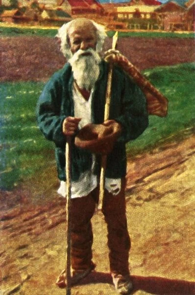 Romanian beggar, c1928. Creator: Unknown