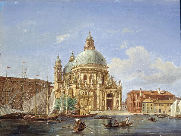 The Santa Maria della Salute Church, 19th century. Artist: Victor Adam