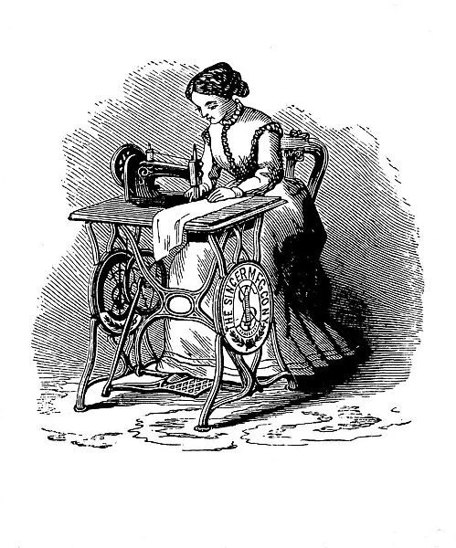 Sewing machine by Isaac Merritt Singer, 1880