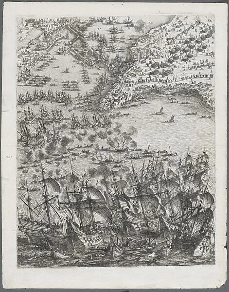 The Siege of La Rochelle: Plate 11, 1628-1630. Creator: Jacques Callot (French, 1592-1635)