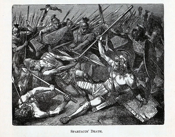 Spartacus Death, 1882. Artist: Anonymous