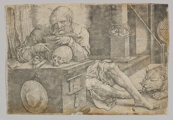 St. Jerome in his Study, 1521. Creator: Lucas van Leyden