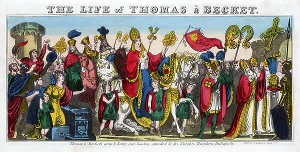 Thomas a Beckets grand Entry into London... 12th century, (19th century)