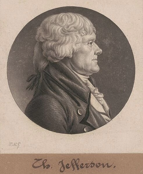 Thomas Jefferson, 1804. Creator: Charles Balthazar Julien Fevret de Saint-Memin