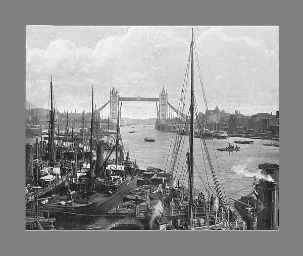 The Tower Bridge, London, c1900. Artist: Perkins, Son & Venimore