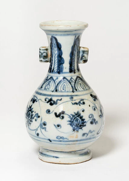 Vase with Loop Handles, Ming dynasty (1368-1644), 15th century. Creator: Unknown