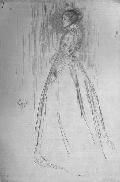 The Velvet Dress (Mrs. Leyland), 1873, (1904). Artist: James Abbott McNeill Whistler