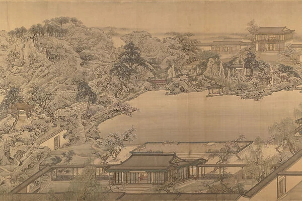 View of a Garden Villa, 18th century (?). Creator: After Yuan Jiang (active ca. 1680-ca