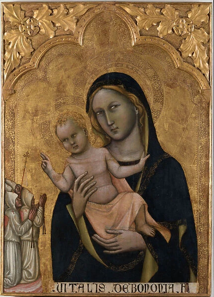 Virgin of the Flagellants, ca 1350. Creator: Vitale da Bologna (ca 1308-1369)