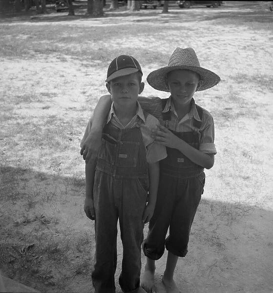 Young farm boys, natives of North Carolina, Person County, North Carolina, 1939. Creator: Dorothea Lange