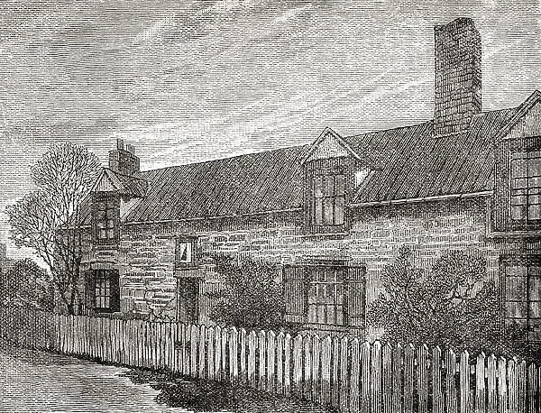 Dial Cottage, West Moor, Killingworth, Newcatle Upon Tyne, England. Home of George Stephenson. George Stephenson, 1781 -1848. British civil engineer and mechanical engineer. From Great Engineers, published c. 1890