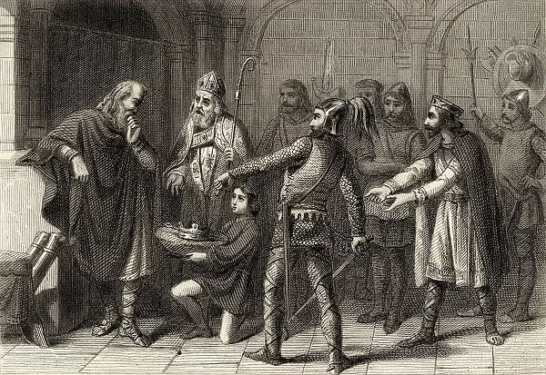Election Of King Wamba, King Of The Visigoths. 672-680