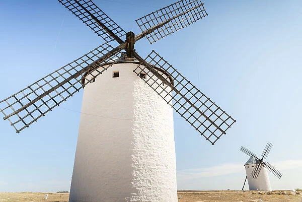 Famous Windmills In Campo Criptana, Where The Stories Of Don Quixote Come From; Ciudad Real, Castilla-La Mancha, Spain