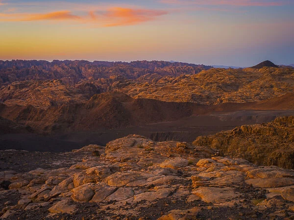 Mountain Scene At Sunset, Near Tabuk; Saudi Arabia