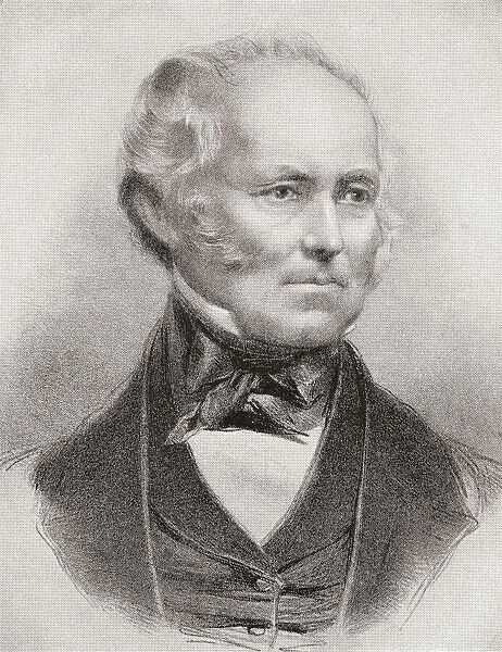 Sir Samuel Cunard, 1st Baronet, 1787 - 1865. British-Canadian shipping magnate, founder of the Cunard Line. From The Business Encyclopaedia and Legal Adviser, published 1907