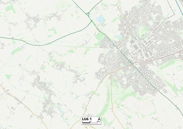 Central Bedfordshire LU6 1 Map