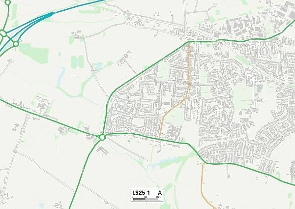 Leeds LS25 1 Map