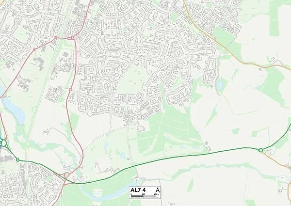 Welwyn Hatfield AL7 4 Map