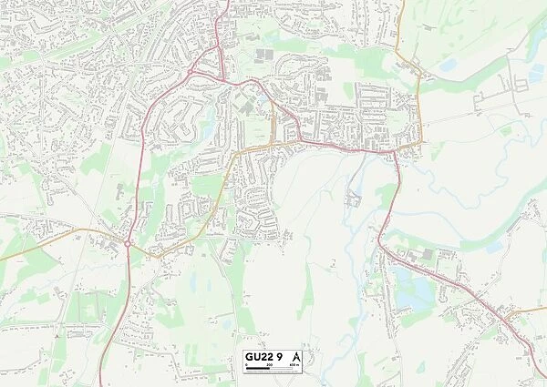 Woking GU22 9 Map