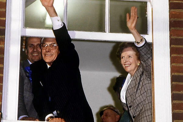 On the 12th June 1987 Margaret Thatcher acheived a hat-trick of successive General