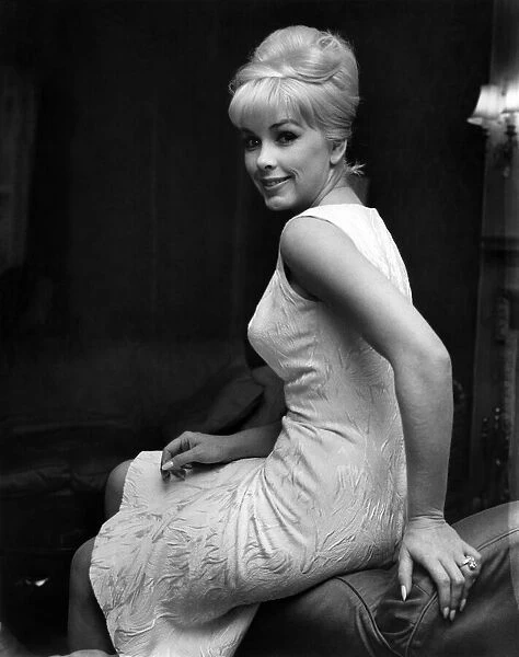 American Actress Stella Stevens in London for her starring role in a film comedy '