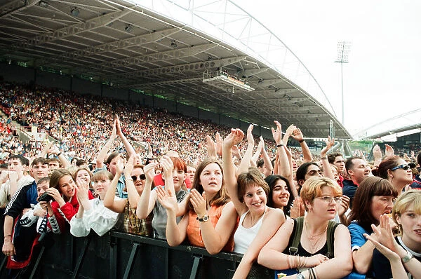 The Beautiful South performing live at the Alfred McAlpine Stadium. 12th July 1997