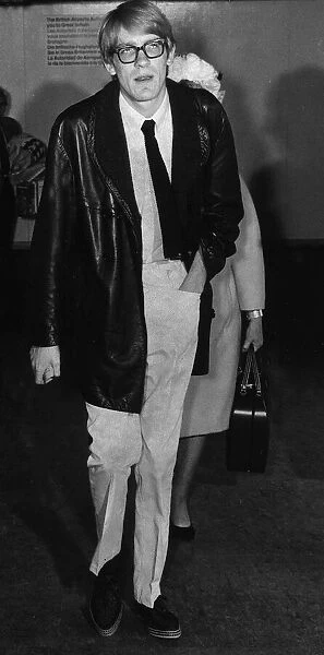 David Warner British actor at Heathrow Airport 1966