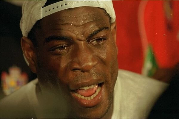 Frank Bruno during his training for his World Title defence against Mike Tyson in Las