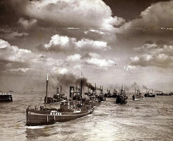 Great Yarmouth Herring Fishing Fleet circa 1936