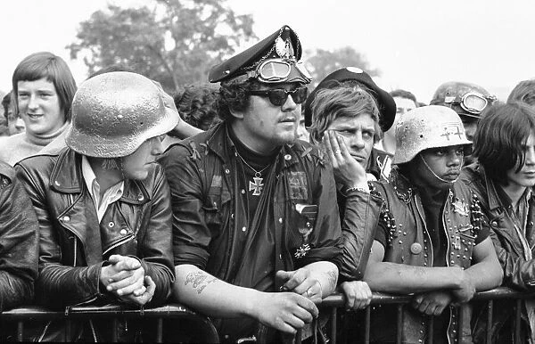 Hells Angels in Hyde Park during the concert headlined by the Rolling Stones