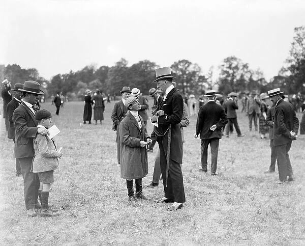 Lord Lascelles with Steve Donoghue at the Oaks Day at Epsom, circa 1937