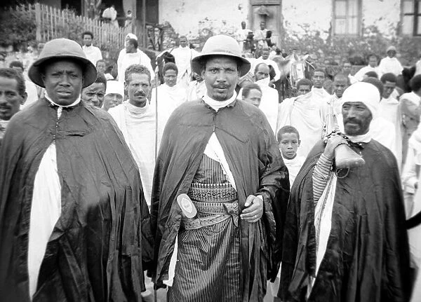 Men of Abyssinia Circa 1935 War Conflict Military People